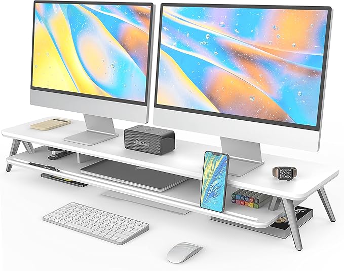 Fenge Dual Monitor Stand, Monitor Stands Riser by Fenge