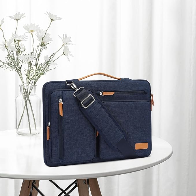 MOSISO 360 Protective Laptop Shoulder Bag, 17-17.3 inch Computer Bag Compatible - Image 6