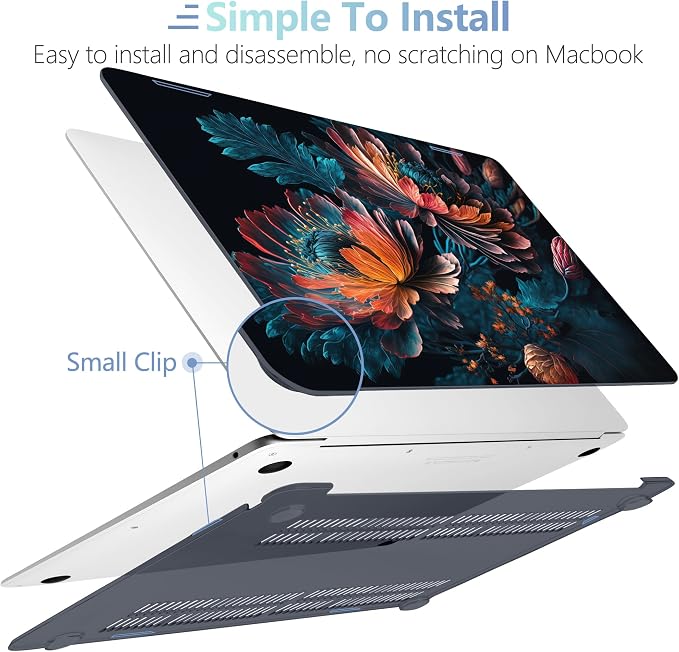 MEEgoodo for MacBook Air 13 inch Case 2021 2020 2019 2018 Released A2337 M1 - Image 4