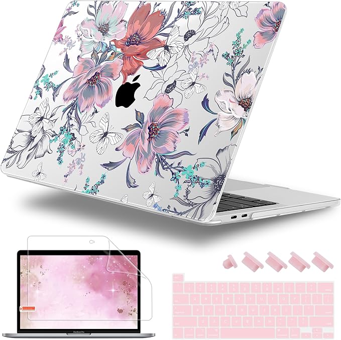 Case for MacBook Pro 13 inch with/Without Touch Bar, Hard Shell + Keyboard by WelcomeViseNewitems