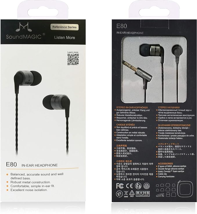 SoundMAGIC E80 Wired Earbuds, in-Ear Headphones - Image 7
