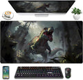 Goth Large Gaming Mouse Pad XXL Retro City Desk Mat, Office Desk Decor Desk Pad by LuckyCow