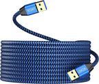 USB to USB Cable 20FT, Durable Braidedfor USB 3.0 Male to Male Type A to Type A by LDKCOK