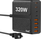 320W USB C Charger Block, 8-Port USB C Charging Station PD 65W PC Laptop Fast by beniflt