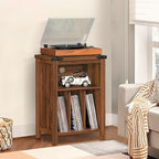 Record Player Stand with Vinyl Record Storage Holds up to 160 Albums, Large - Image 8