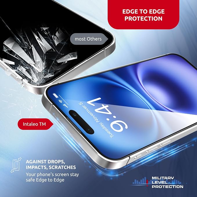 Screen Protector for iPhone 16 – Full Edge-to-Edge Protection Tempered Glass - Image 6