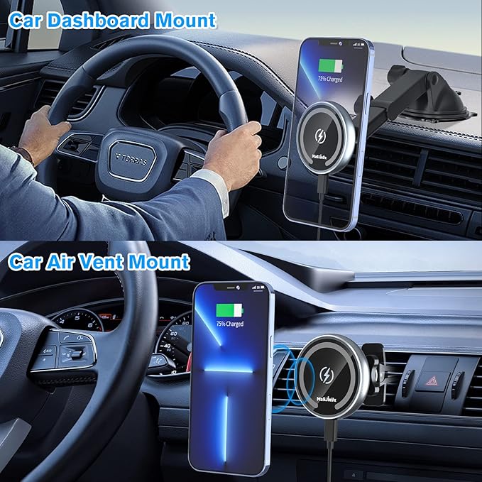 for MagSafe Car Mount Charger, Magnetic Wireless Fast Charging - Image 3