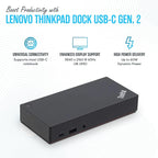 40AS0090US Lenovo Thinkpad Docking Station USB-C Gen 2-1 Year Warranty - Image 3