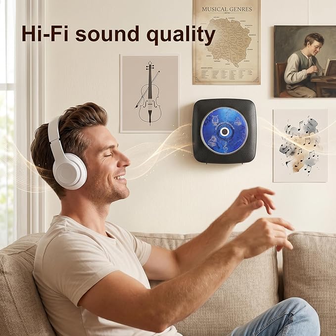 Gueray Portable CD Player Bluetooth: CD Players - Image 5