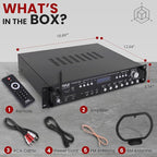 Pyle Multi Channel Bluetooth Preamplifier Receiver - Image 7