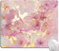 Mouse Pad, Cute Pink Gold Marble Mouse Pads by Armanza