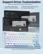 AULA F75 75% Wireless Mechanical Keyboard, Hot Swappable Creamy Keyboard - Image 7