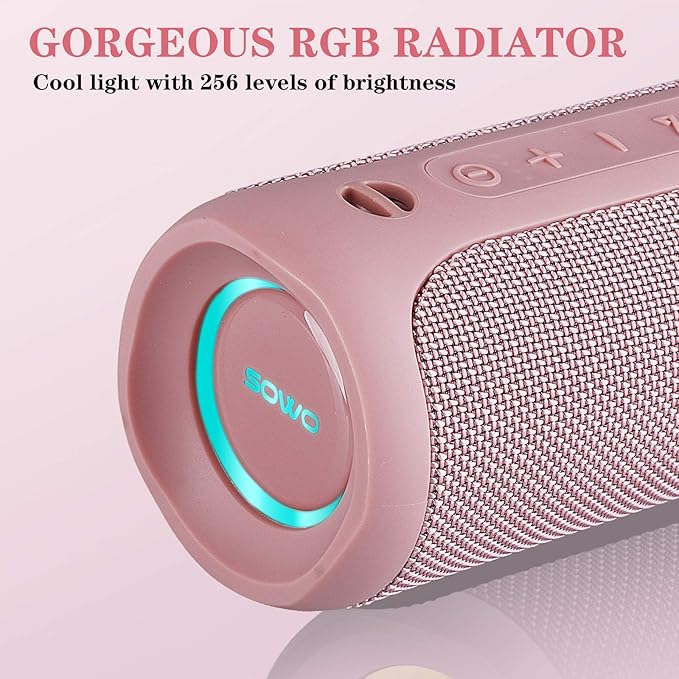SOWO Outdoor Wireless Portable Bluetooth Speaker, IPX7 Waterproof Speaker - Image 4
