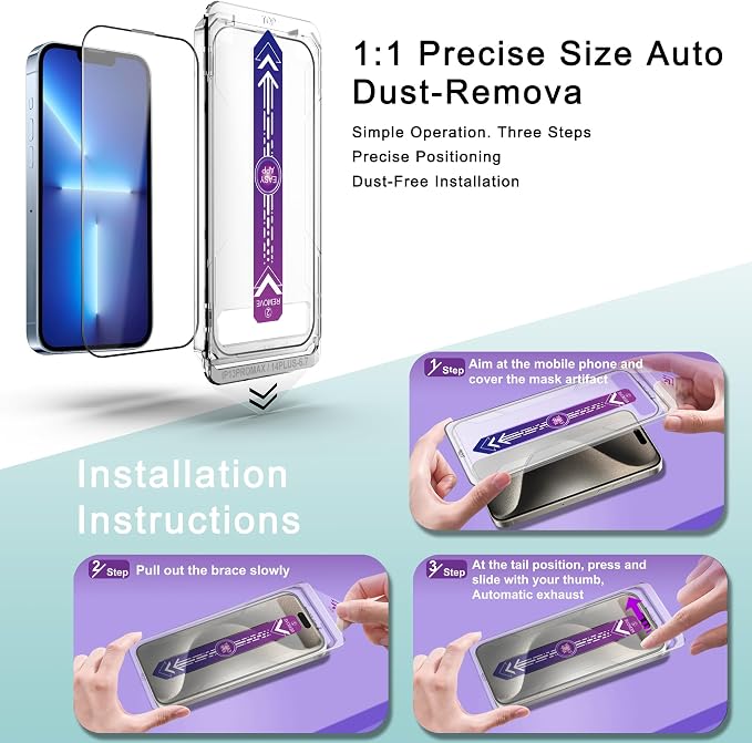 2 Pack Screen Protector Tempered Glass - Image 3