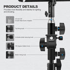 WELLMAKING U-Shape Camera Flash 180°Swivel Mount Bracket - Image 6