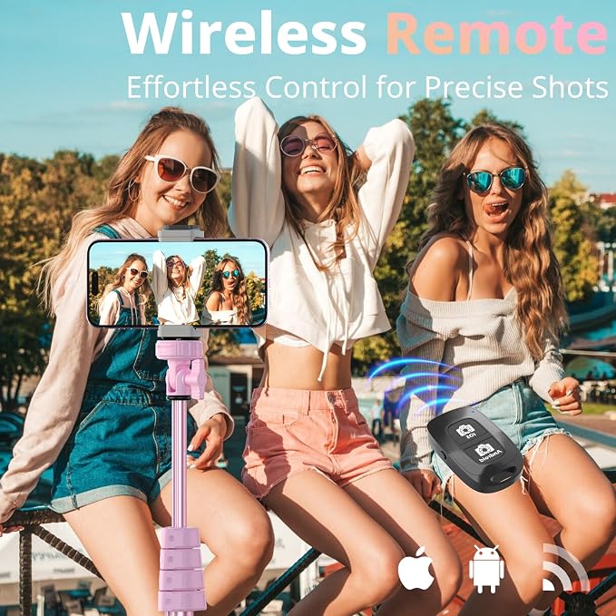 UBeesize 62" Phone Tripod & Selfie Stick, Camera Tripod Stand - Image 4