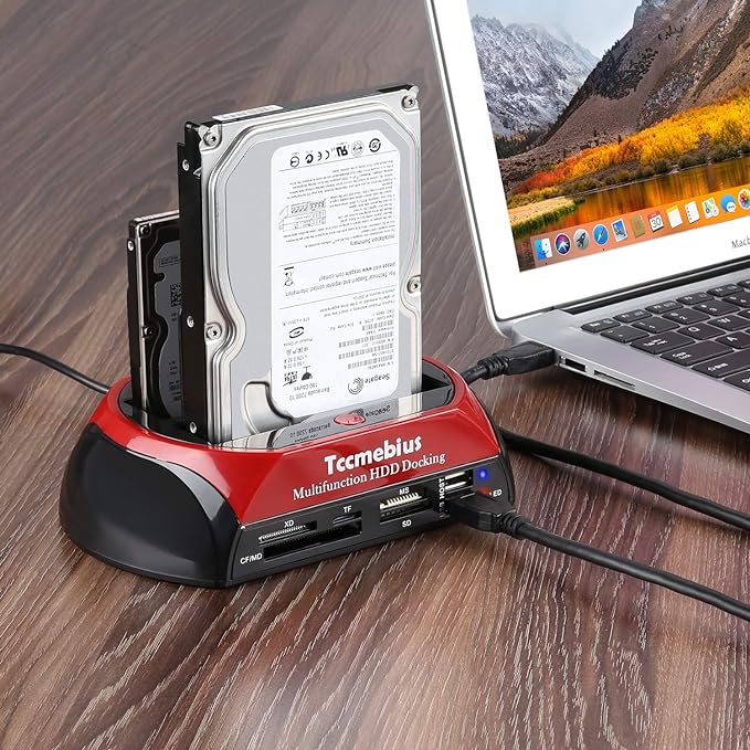 Hard Drive Docking Station, TCC-S862-US USB 2.0 to 2.5 3.5 Inch SATA IDE Dual - Image 2