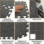 16 Pcs Sound Absorbing Interlocking Floor Mats, Non-Slip Anti Vibration - Image 3