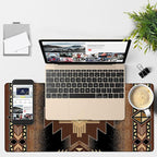 Large Mouse Pad Aztec Pattern Gaming Desk Pad Computer Keyboard Non-Slip - Image 4