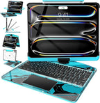 Intermerge Clear Keyboard Case for iPad Pro 13" 2024 Only, 360° Swivel by Intermerge