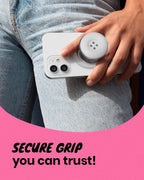 Solid Color Button Phone Grip – Minimalist Design, Durable and Lightweight - Image 4