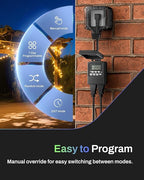 BN-LINK 7 Day Outdoor Heavy Duty Digital Programmable Timer, Outdoor Timer - Image 2