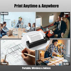 Inkless Portable Printer for Travel, Wireless Thermal Printer Support 8.5 x 11 - Image 5
