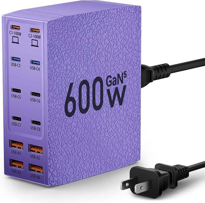 Charging Station, 12-Port USB C Charger Block by SAIPKYGS