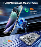 TORRAS Magnetic for iPhone 15 Pro Max Case Slim Hard Back Soft Edge - Image 2