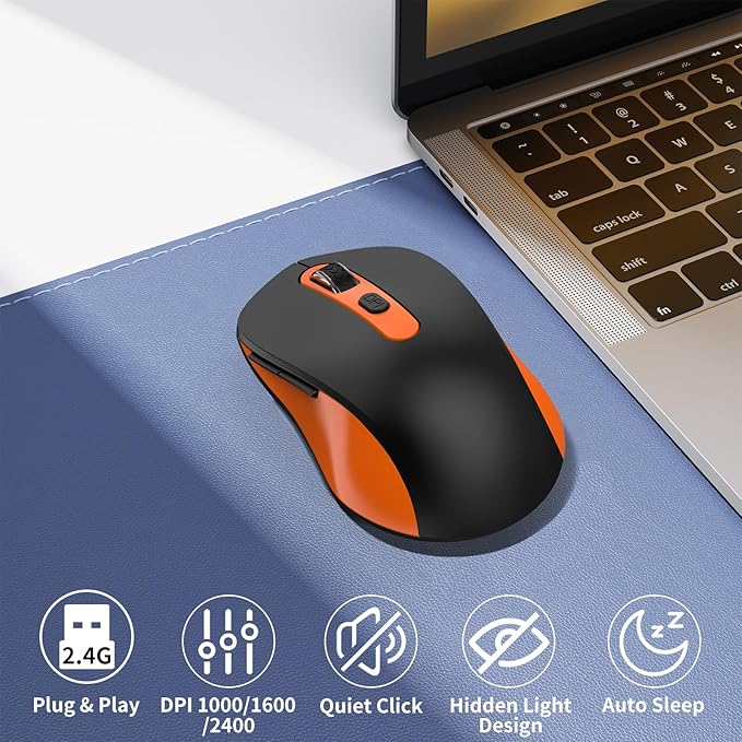 Wireless Mouse for Laptop, Chromebook, Silent Mouse - Image 2
