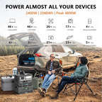ALLWEI 2400W Portable Power Station and B200 PRO Expansion Battery, 4096Wh - Image 8