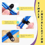 Swpeet 120 Pack Black 3/8 Inch Nylon Plastic R-Type Cable Clips Clamp Kit - Image 5