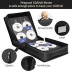 ENGPOW Fireproof CD Case, CD/DVD Storage Box, 400 Capacity CD Binder DVD - Image 4