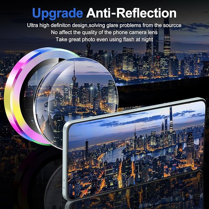 for Samsung Galaxy Z Flip 7 Camera Lens Protector, Individual Metal Ring - Image 4
