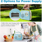 Portable Am Fm Radios, Radio Bluetooth Support Battery Operated and Plug in Wall - Image 6