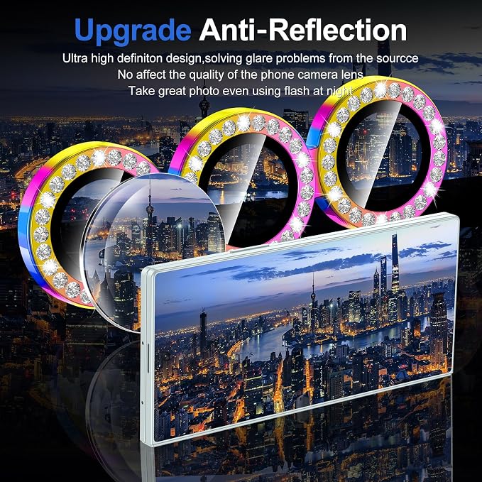 for Samsung Galaxy Z Fold 7 Camera Lens Protector, Individual Metal Ring - Image 4
