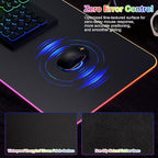 HAUTOCO Wireless Charging Mouse Pad 15W RGB Gaming Mousepad Waterproof Desk Mat - Image 5