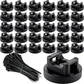 Yookeer 180 Pieces Magnetic Zip Tie Mount Multipurpose Cable Holder Magnets by Yookeer