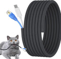 3/8 inch Cord Protectors from Pets No Chew, 10ft Wire Protector Cord Covers by Wengus