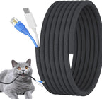 3/8 inch Cord Protectors from Pets No Chew, 10ft Wire Protector Cord Covers by Wengus