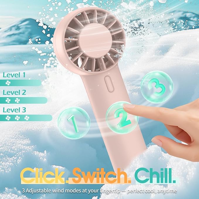 Mini Portable Fan, USB Personal Handheld Fan - Image 7