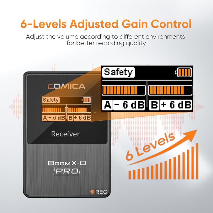 COMICA BoomX-D2 PRO Wireless Lavalier Microphone - Image 7