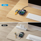 Magnetic Wireless Charging Station, 2 in 1 Travel Fast Wireless Charger - Image 5