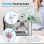AboveTEK Anti-Theft iPad Kiosk Stand – POS iPad Security Stand & Locking Tablet - Image 5
