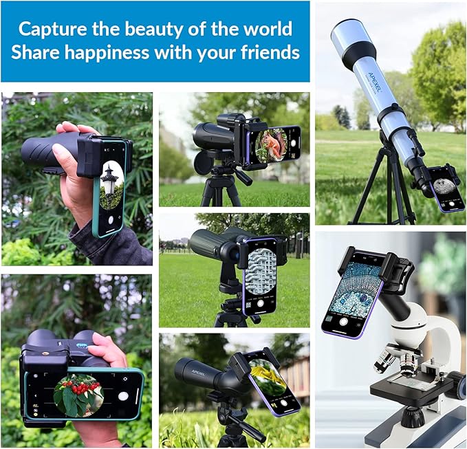 APEXEL Telescope Phone Adapter, Binocular Photo Adapter - Image 7