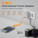 TESSAN Universal Travel Adapter PD 45W, Ultra Thin International Power Adapter - Image 3