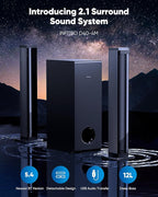 Sound Bar for Smart TV 2.1CH 190W Peak Power Soundbar - Image 2