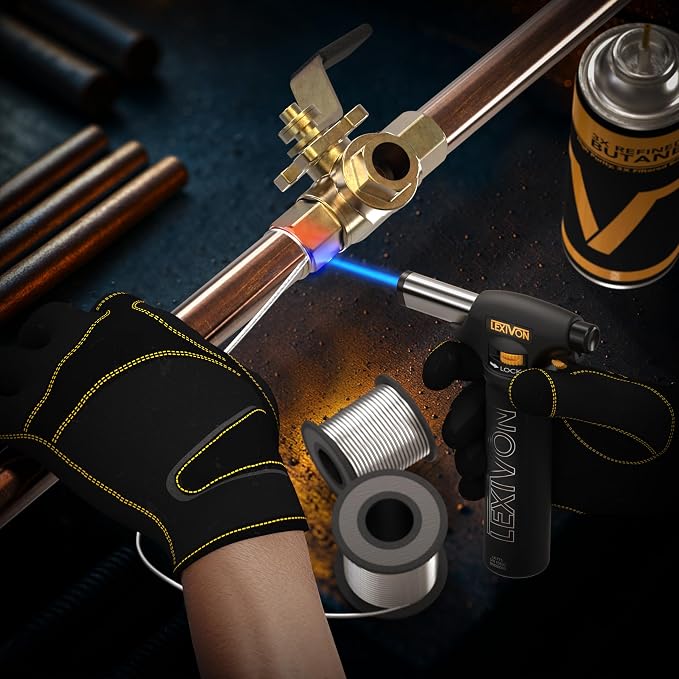 LEXIVON Butane Torch Lighter, Refillable Kitchen Cooking Torch | Self-Igniting - Image 9