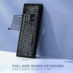 KOPJIPPOM Large Print Backlit Keyboard, USB Wired Computer Keyboard, Full Size - Image 6