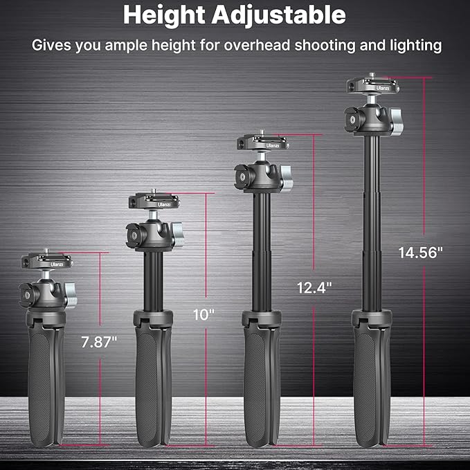 ULANZI Camera Tripod, MT-46 Aluminum Alloy Phone Tripod - Image 6